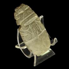 Pendentif en jade d'un homme jaguar